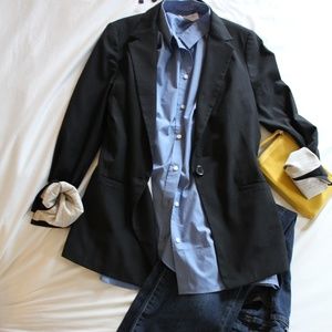 Black Express Suiting Blazer- interview, work